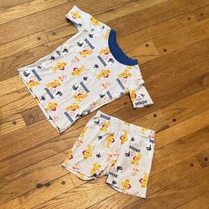 Hanna Andersson Kids Pajama Set - Blue and Yellow Star Wars Droids